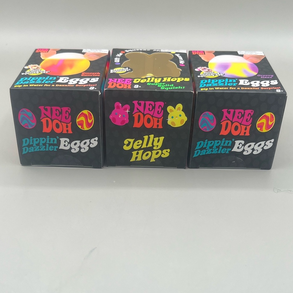 NEEDOH Jelly Hops Scented Yellow Bunny & 2 Dippin’ Dazzler Color Changing Eggs - Picture 9 of 11